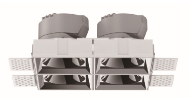 Mars Series LED Spotlight - Square Double image 2