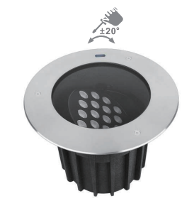 Round Recessed Uplight Adjustable Beam Angle
